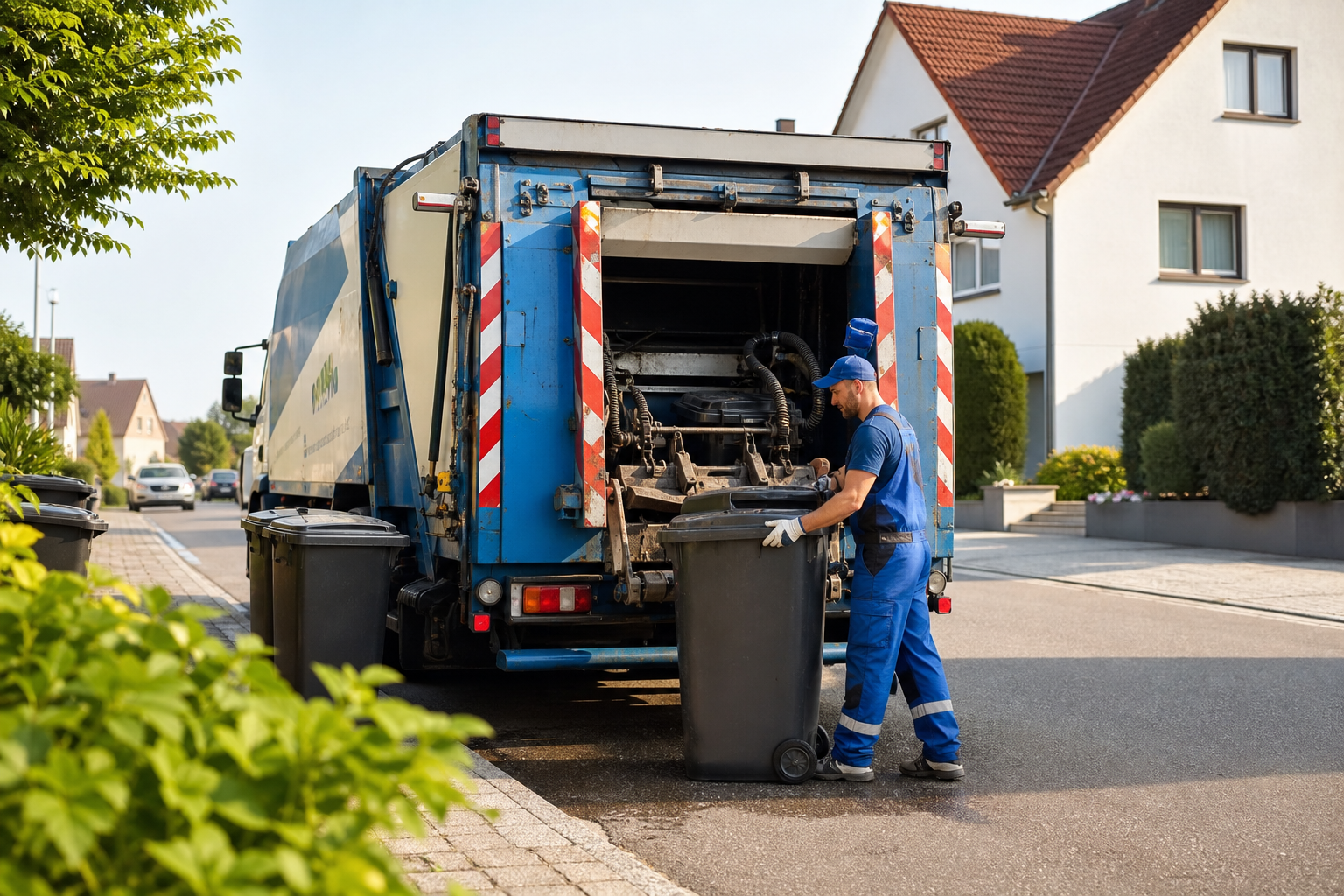 Professionelle Mülltonnenreinigung von TonniClean am Hochrhein
